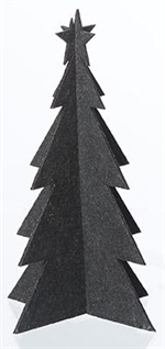 Juletræ felt x-mas sort 15 cm fra Lübec Living OOhh - Tinashjem